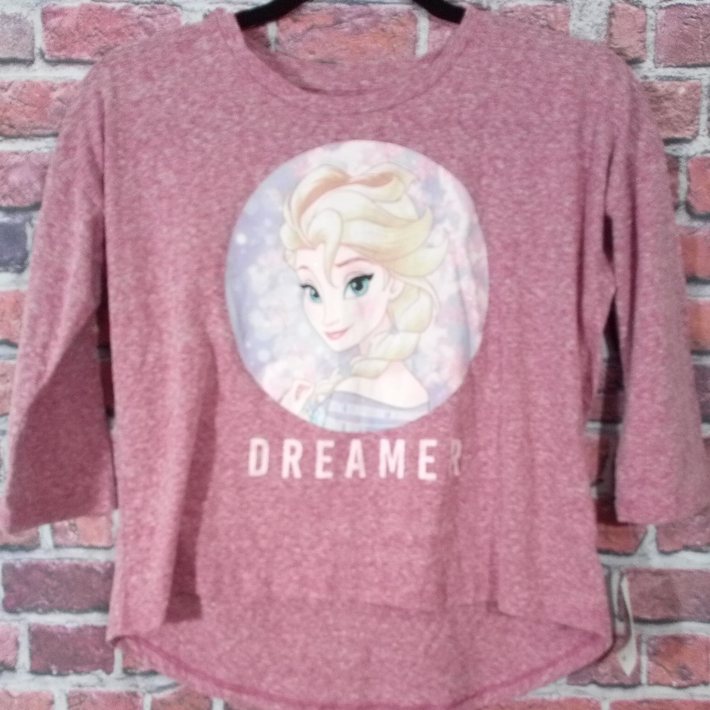 New Frozen Disney Youth Girls Top XL $26